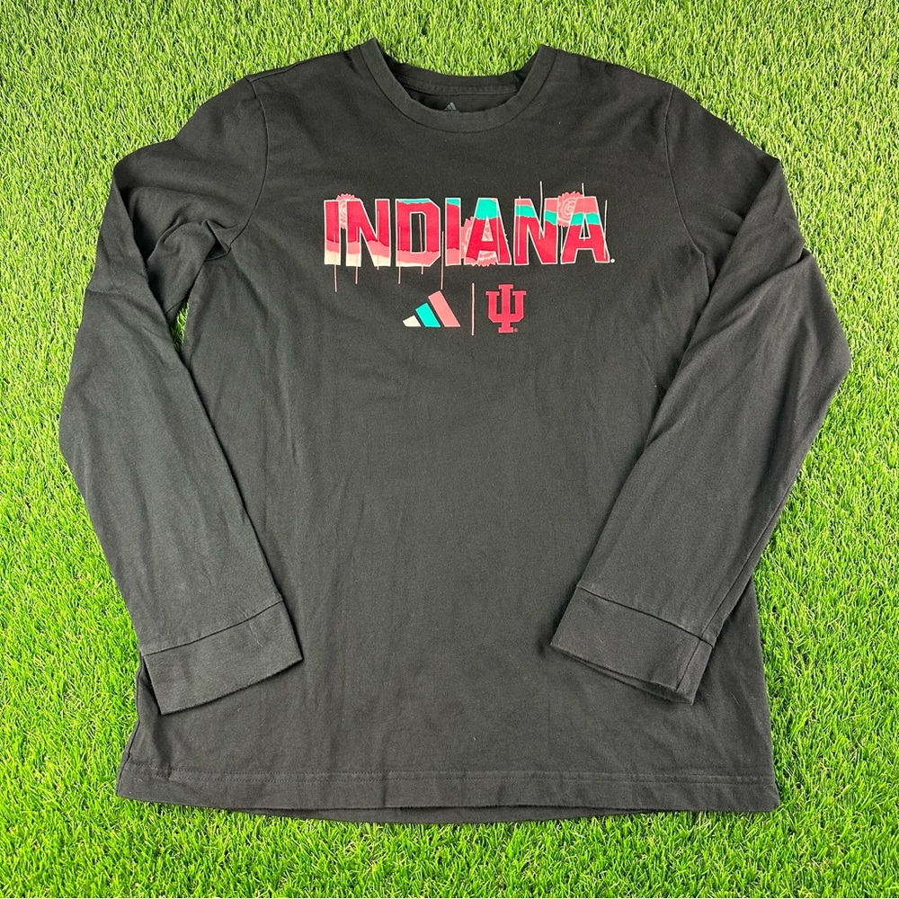 ADIDAS INDIANA HOOSIERS "HONORING BLACK EXCELLENCE" IU LS Shirt Sz Medium TEAM